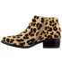 Фото #4 товара Matisse Billie Cheetah Round Toe Zippered Booties Womens Beige Casual Boots BILL