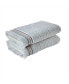 Фото #2 товара Subtle Stripe Cotton Bath Towel, 54" x 28"