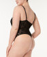 Фото #2 товара Plus Size After Midnight Crotchless Keyhole Lingerie Teddy 488406X