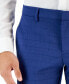 Фото #7 товара Men's Slim-Fit Tonal Check Dress Pants