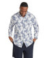 ფოტო #1 პროდუქტის Big & Tall Johnny g Mykonos Linen Blend Shirt