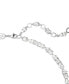 Фото #3 товара Swarovski silver-Tone Crystal V-Shape Collar Necklace, 15" + 2-3/4" extender