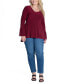Фото #5 товара Plus Size Long Bell Sleeve High Low Tunic Top