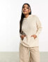 Фото #3 товара Threadbare Willow hoody jumper in stone