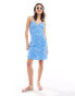 Фото #2 товара JDY a-line cami dress in light blue floral