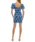 Juniors' Floral-Print Bodycon Dress