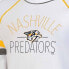 NHL Nashville Predators Women's White Long Sleeve Fleece Crew Sweatshirt - S