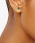 ფოტო #2 პროდუქტის Cubic Zirconia Pineapple Stud Earrings in 18k Gold-Plated Sterling Silver, Created for Macy's