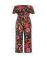 ფოტო #4 პროდუქტის Plus Size Peta Print Jumpsuit