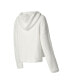 ფოტო #2 პროდუქტის Women's White New York Giants Fluffy Pullover Sweatshirt and Shorts Sleep Set