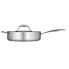 Фото #7 товара Gourmet Tri-Ply Clad 3 Quart Covered Deep Sauté Pan