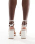 Фото #6 товара Simmi London Bia strappy block heeled sandal in white