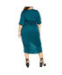 Фото #2 товара Платье City Chic Plus Size Опулентное с коротким рукавом