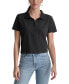 Women's Cropped Relaxed-Fit Polo