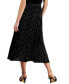 ფოტო #2 პროდუქტის Dot-Print Chiffon Pull-On Pleated Skirt