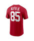 ფოტო #4 პროდუქტის Men's George Kittle Scarlet San Francisco 49ers Player Name and Number T-shirt