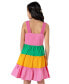 Big Girls Crochet Colorblocked Dress