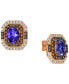 Blueberry Tanzanite (3-3/8 ct. t.w.), Chocolate Diamonds (7/8 ct. t.w.) & Nude Diamonds (3/4 ct. t.w.) Earrings in 14k Rose Gold