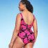Фото #3 товара Women's UPF 50 Cinch-Front One Piece Swimsuit - Aqua Green Multi S