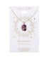 Unwritten crystal Amethyst Evil Eye Pendant Necklace