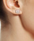 ფოტო #5 პროდუქტის Diamond Baguette Square Stud Earrings (1/2 ct. t.w.) in 14k Gold , 14k White Gold or 14k Rose Gold