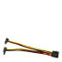 Фото #1 товара Inter-Tech 88885307 - 0.15 m - Molex (4-pin) - 2 x SATA 15-pin - Male - Female - Straight