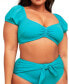 ფოტო #1 პროდუქტის Hattie Women's Plus-Size Swimwear Bikini Top