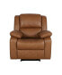 Recliner With Bustle Back And Padded Arms