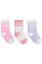 Kız Çorap 3'lü Soket Çorap Set 2-12 Yaş Beyaz