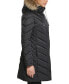 Фото #5 товара Women's Faux-Fur-Trim Hooded Puffer Coat