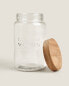 Glass screw-on storage jar