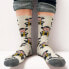 NUM WEAR Loco monky retro logo Half long socks