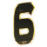 UFO Number 6 number stickers 10 units