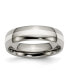 ფოტო #1 პროდუქტის Titanium Polished with Sterling Silver Inlay Wedding Band Ring