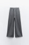 Straight-leg interlock trousers