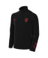 Фото #4 товара Big Boys Black USMNT Academy Pro Drill Performance Raglan Quarter-Zip Top