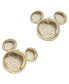 ფოტო #2 პროდუქტის Women's White Mickey Mouse Mixed Hearts Earrings