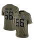 ფოტო #4 პროდუქტის Men's Quenton Nelson Olive Indianapolis Colts 2022 Salute To Service Limited Jersey