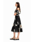 ფოტო #2 პროდუქტის Women's Daisy ruffle midi dress