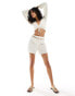 Фото #5 товара Vero Moda plisse shorts co-ord in cream