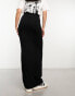 ASOS DESIGN column maxi skirt in black Черный, 34 - фото #2