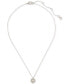 Фото #2 товара kate spade new york twisted Frame Heart Pendant Necklace, 16" + 3" extender