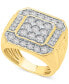ფოტო #1 პროდუქტის Men's Diamond Cluster Ring (2-1/2 ct. t.w.) in 10k Gold