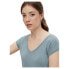 ფოტო #5 პროდუქტის PIECES Kamala short sleeve v neck T-shirt