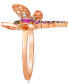 Кольцо Le Vian Dragonfly Multi (3/8 ct.) & Diamond (1/6 ct.) Rose Gold. 7 - фото #3