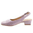 Фото #4 товара Trotters Dea Woven T2168-510 Womens Purple Narrow Slingback Heels Shoes 10.5