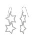 Double Star Dangle Open Wire Fishwire Earrings