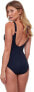 Gottex 299575 Womens Standard V Neck Surplice One Piece, Embrace Black, 48 /US16