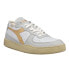 Фото #3 товара Diadora Mi Basket Row Cut Lace Up Mens Beige, Grey, White Sneakers Casual Shoes