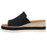 TOMS Diana Platform Espadrille Womens Black Casual Sandals 10019736T